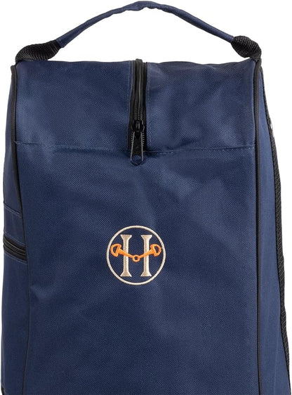 Huntley Equestrian Tall Riding Boot Bag Durable & Premium Horse Riding Boots Storage Protection Zipper Bag Water Resistant, Portable & Easy to Clean