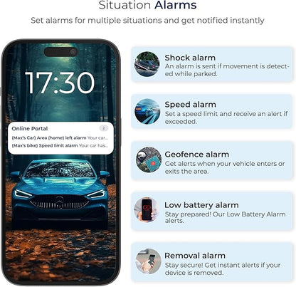 SALIND GPS Tracker – Heavy-Duty Magnetic Car & Truck Tracker, Up to 180-Day Battery, Real-Time Anti-Theft GPS Device with Strong Magnet, IP65 Splashproof & Rugged