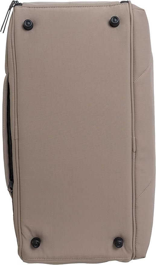 Joan & David 18" Travel Weekender Overnight Gym Duffel Bag, Includes Front Zip Pocket, Interior Zip, Zippered Shoe Pocket, Adjustable Straps with TSA Approved Bottles (Taupe)