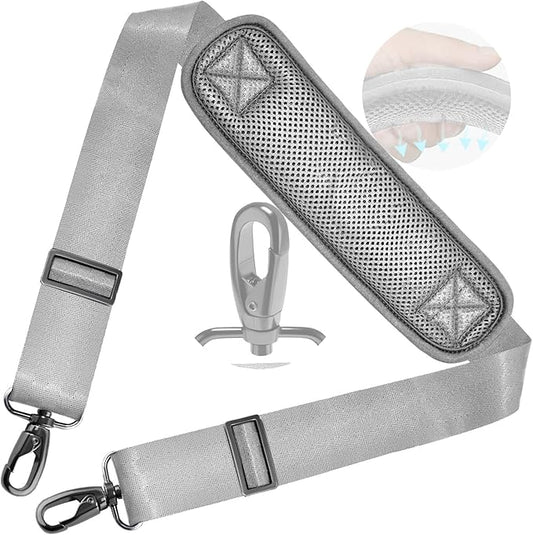 ZINZ Shoulder Strap 78" Universal Handbag Strap with Ultra-thick Fixed Padded and Dual Balanced Adjustable Buckles Shoulder Crossbody Strap for Briefcase Messenger Bag Laptop bag Luggage，Gray