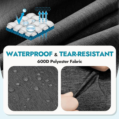 Canway 65L Travel Duffel Bag, Foldable Weekender Bag with Shoes Compartment for Men Women Water-proof & Tear Resistant (Panther Black, 65L)