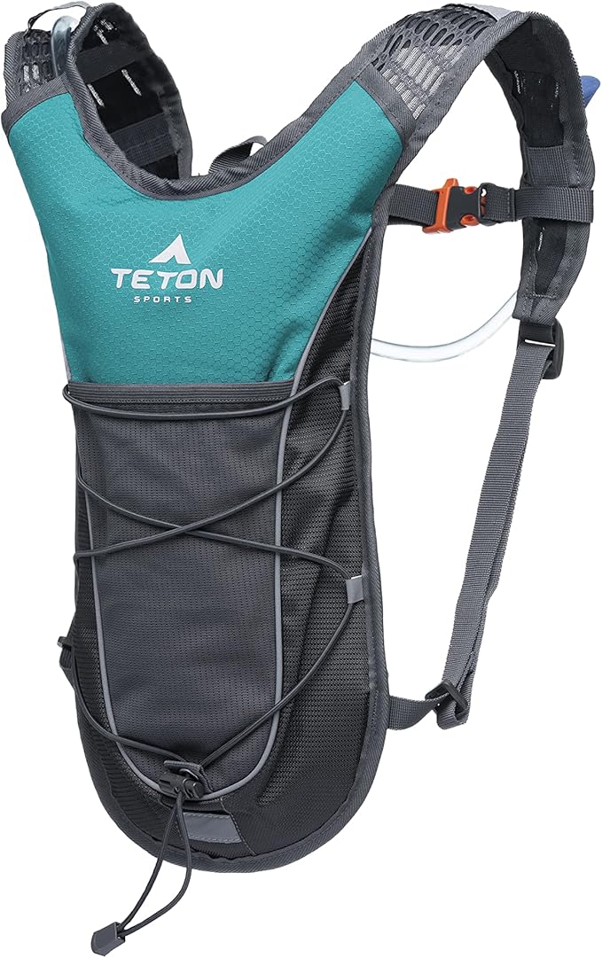 Teton Oasis/Trailrunner Hydration Backpack – Lightweight Water Pack with 2L/3L Bladder for Hiking, Running, Cycling, Biking – 2L/18L/22L Sizes – Sewn-in Rain Cover – Fits Men and Women