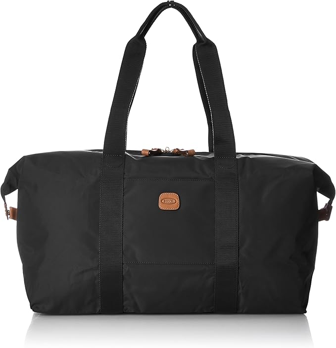 Bric's X-Bag/X-Travel 2.0 Folding Duffel Bag - 18" Carry On and Overnight Travel Bag - Black