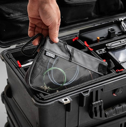 GOBAGS Production Zipper Bags - Electronics & Camera Accessories Bag - Cable organizer, Gear Accessory Pouch, Travel Camera Essentials (Small, Gray)