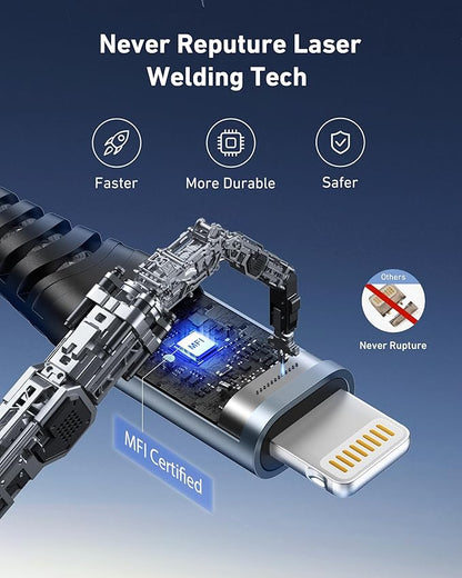 ohbox Long USB C to Lightning Cable 10FT 3Pack iPhone Charger Fast Charging Cord Type C to Lightning Cable for iPhone 14 13 12 11 Pro Max XR XS 8 Plus iPad