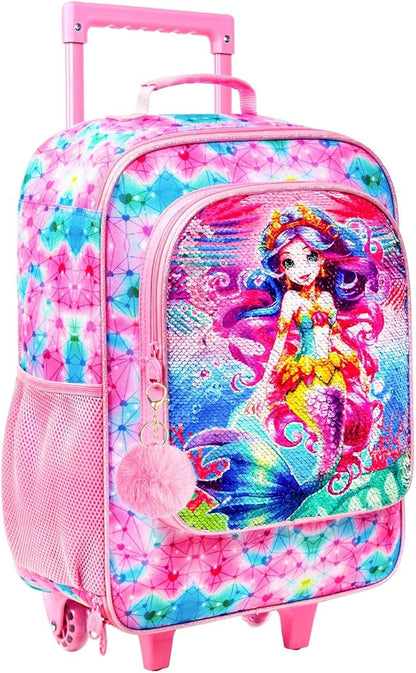 Kids Luggage for Boys and Girls, Cute Dinosaur Unicorn Rolling Wheels Suitcase for Toddler Children