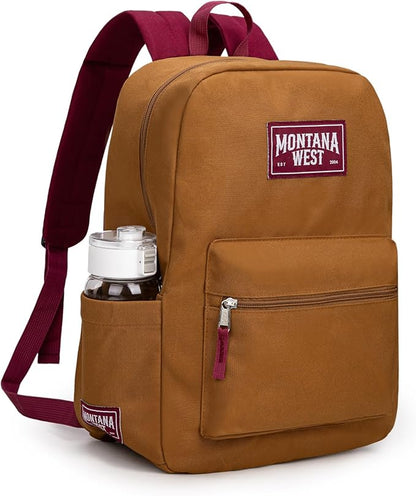 Montana West Backpack for Women Men 2 PCS Lightweight College Bookbags Casual Daypack Backpacks for Commute & Travel