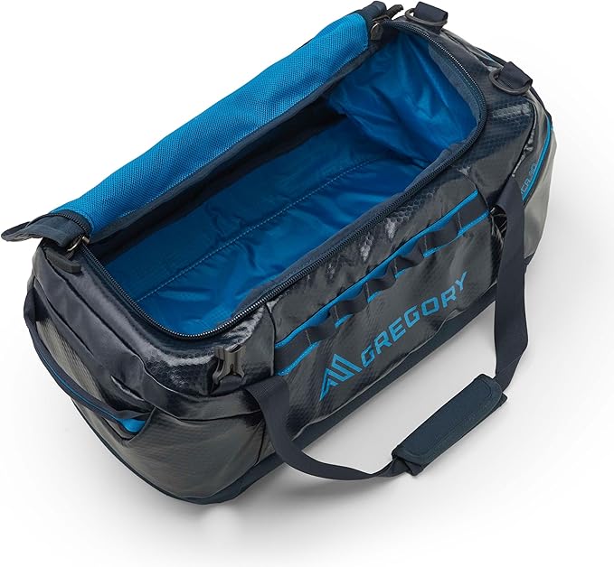 Gregory Alpaca 40L Water-Resistant Adventure Travel/Gear Organization Duffel Bag with Packing Cube Included, Slate Blue