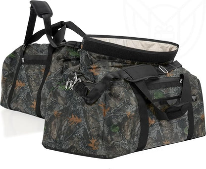 Xtreme Sight Line ~ Xecutive Transport Faraday Duffel Bag for Military Use ~ MOLLE System ~ Computer Towers and Other Large Electronics ~ Data Security ~ Tracking/Hacking Defense ~ Backwoods Camo