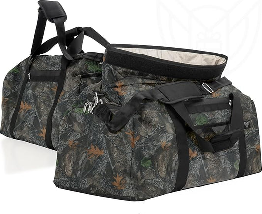 Xtreme Sight Line ~ Xecutive Transport Faraday Duffel Bag for Military Use ~ MOLLE System ~ Computer Towers and Other Large Electronics ~ Data Security ~ Tracking/Hacking Defense ~ Backwoods Camo