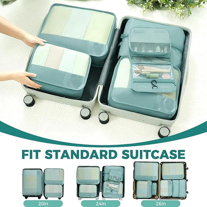 BAGAIL 9 Set Packing Cubes Luggage Packing Organizers for Travel Accessories