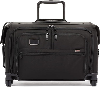 TUMI - Alpha Garment 4 Wheeled Carry-On - Garment Compartment Fits 6 Suits or Dresses - Carry On Luggage for Travel - Black
