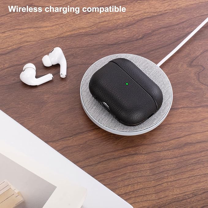 Lopie AirPods Pro 2nd Gen Leather Case, Coffee, Unisex