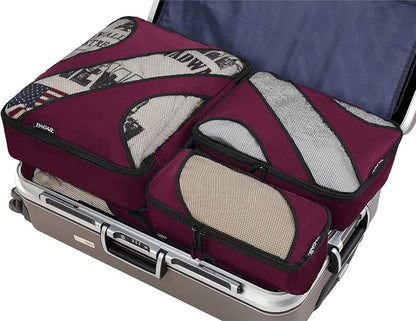 BAGAIL 6 Set Packing Cubes,Travel Luggage Packing Organizers