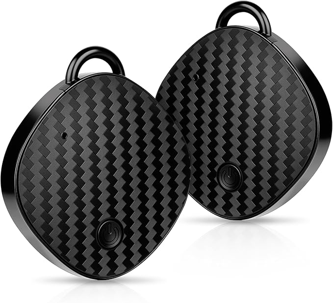 Air Tracker Tags - 2 Pack, Smart Bluetooth Tracker Tag & Finder Item Locators Works with Apple Find My, 100dB Sound, Item Finder for Keys, Bags, Luggage, Wallet, Backpack, Pet[Apple (iOS Only)
