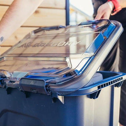 Gregory Alpaca 50L Waterproof Gear Organization/Camping Gear Box with Transparent Removeable Lid, Mirage Tan