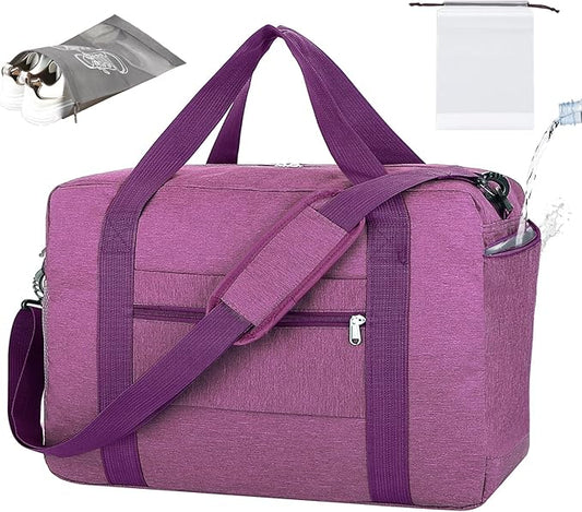 For Spirit Airlines Personal Item Bag 18x14x8 with Wet Pocket Foldable Travel Duffel Bag Underseat Carry on for Men & Women