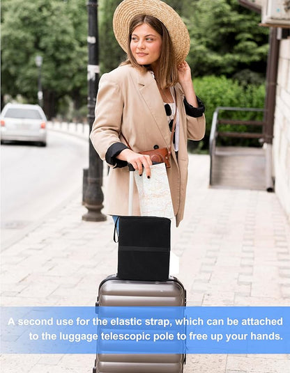 Airplane Seat Cushion Portable Travel Cushion for Comfort Foldable Stadium Pad with Breathable Fabric Seat Pad Perfect for Long Flights, Office, Bleacher, Camping