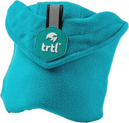 trtl Pillow Junior Kids Travel Pillow for Sleeping - with Built-in Head and Neck Support - Comfortable Kids Neck Pillow for Traveling - Compact and Machine-Washable - Aqua