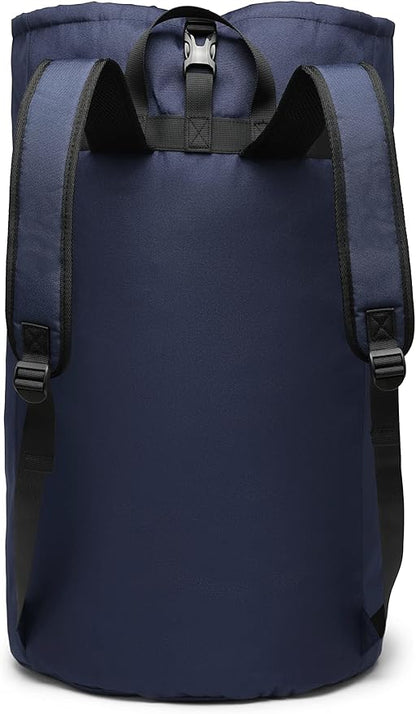 laundry bag backpack,extra-large heavy duty laundry bags,laundry backpack for college students,drawstring closure (Dark blue laundry bag backpack)