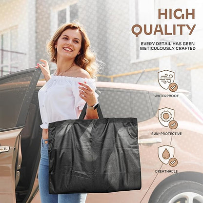 60 inch Garment Bags for Closet Storage and Travel with Zipper Pocket, Heavy Duty Waterproof Hanging Suit Bag with Handles for Suits, Coats, Jackets, Shirts, 1 pack