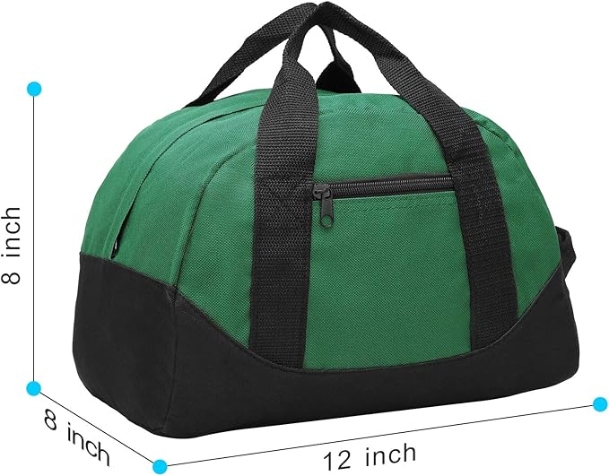 BuyAgain Duffle Bag, 12" Small Mini Travel Carry On Sport Duffel Gym Bag with Top Handle