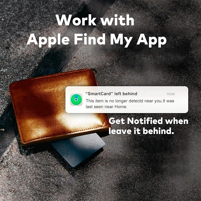 [Apple MFi Certified] Apple MFi Find My Tracker, iOS Exclusive, 4-Year Battery, IP68 Waterproof, 95dB Alarm, Keys Finder and Item Locator for Keys, Bags, and Passport.（2025 Model）(2 Pick)
