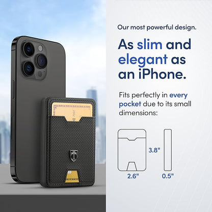 TRAVANDO Swype Slim Wallet for Men Metal RFID Blocking Mens Wallet Card Case (Without AirTag* Pocket)