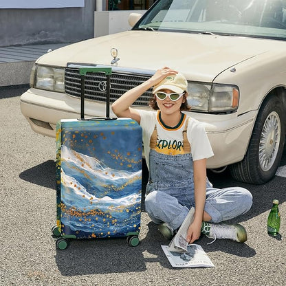 ANNA QUEEN Travel Luggage Cover Suitcase Protector Suitcase Cover Anti-Scratch,Stretchable Bag Cover Washable Durable Polyester