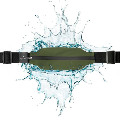 Back Bay Slim Running Belt for Women & Men [Fits ALL Phones], Runners Fanny Pack for Men, Money Belt, Running Gear Gift, Waist Bag Workout Gear, iPhone Runner's Phone Holder Waist Pack