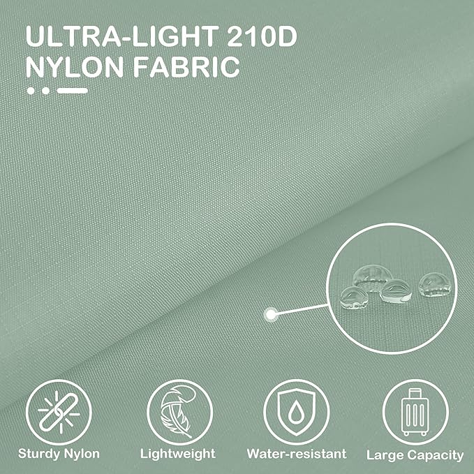 Cipway Compression Packing Cubes, Ultralight Luggage Organizer Bags with Laundry Bags and Clear Toiletries Bag, Travel Essentials for Carry on Suitcase (6 Piece,Sage Green)