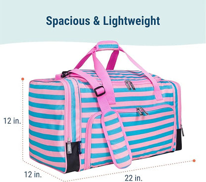 Wildkin Kids Weekender Duffel Bag – Carry-On Size for School, Travel, & Sleepovers