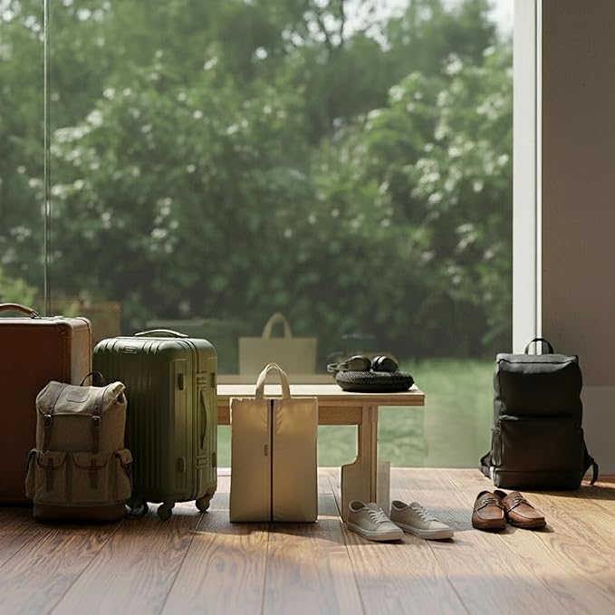 6pcs Portable Shoe Organizer, Travel Pouches with Zipper, Golf Shoe Bags, Clothes Bags, Soccer Cleats Bag Shoe Pouch for Gym, Waterproof, Odor-Resistant (Khaki)