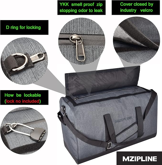 Large Duffle Bag,Water Resistant Sport Gym Overnight Weekender Bag,Big Capacity Travel Duffel Holdall Bag (Grey, Large)