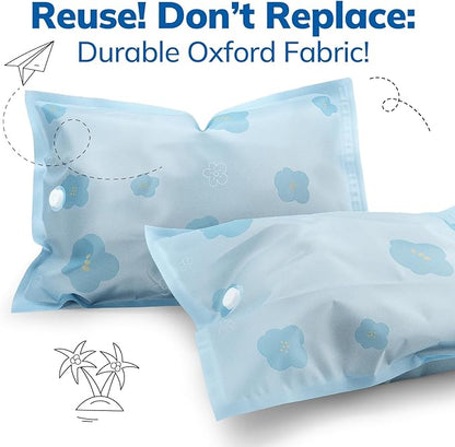 Umimile Vacuum Storage Bags for Travel with Electric Pump, Reusable Travel Vacuum Bags, Space Saver Bags for Luggage, Suitcases and Backpack (2PC + PUMP)