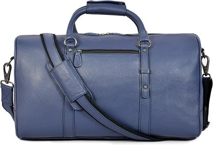 Leather Duffel Bag for Men & Women Travel, Weekend, Overnight, Gym Bag