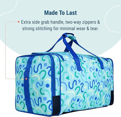 Wildkin Kids Weekender Duffel Bag – Carry-On Size for School, Travel, & Sleepovers