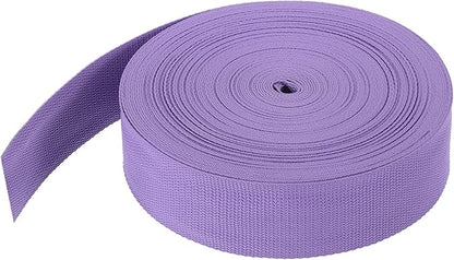 MECCANIXITY Lightweight Polypropylene Webbing Strap 2" 25 Yard Backpack Strapping Band Lavender Purple for Outdoor Luggage Cargo Straps