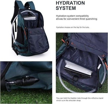 MOUNTAINTOP Hiking Backpack 35L Travel Backpack Lightweight Daypack for Men&Women Outdoor Camping