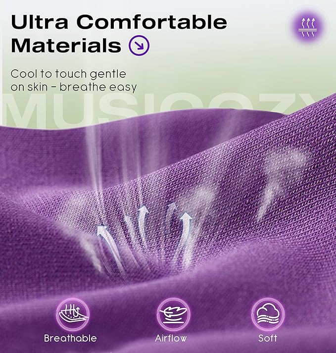 MUSICOZY Sleep Headphones with Bluetooth 5.4 Sleep Mask, Removable 3D Eye Cups for Zero Pressure Comfort, Wireless Bluetooth Eye Mask for Sleeping with Timer