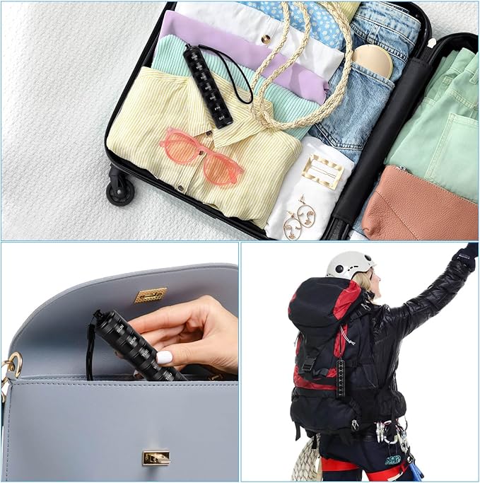 Portable Travel Pill Organizer - Metal Waterproof Pill Box, Small Compact Weekly Aluminum Alloy Container, 7 Day Daily Medicine Organizer Holder for Small Pills, Black S