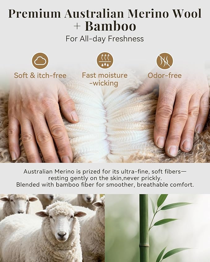 HAPIU Merino Wool Easy On Compression Socks for Women & Men, 15-20 mmHg, Plus Size Knee High Stocking for Nurses, Pregnancy, Travel, Flight, Medias de Compresión Mujer