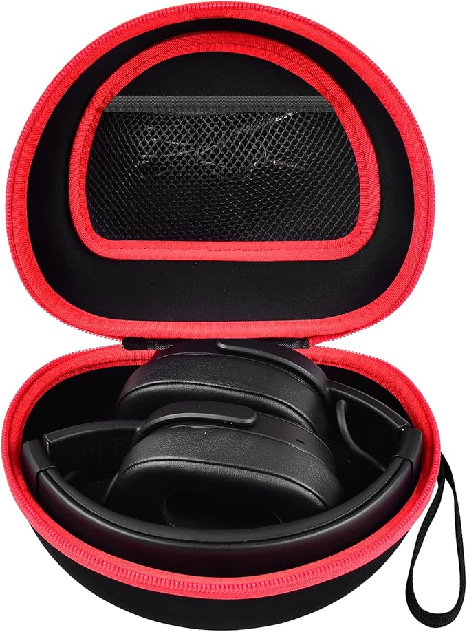 Headphone Case for Skullcandy Crusher/Hesh/Evo Wireless Over-Ear Bluetooth Earphones, for Beats Studio Pro/ 3/Solo 4/3/2 Headphones and More Noise Cancelling Foldable Headset - Hard Box Only - Black