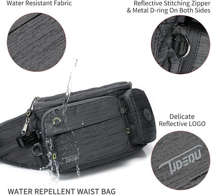 TUDEQU Hiking Fanny Pack for Men Women Large Hiking Waist Packs Mens Fanny Pack Crossbody Waist Bag for Men for Travel