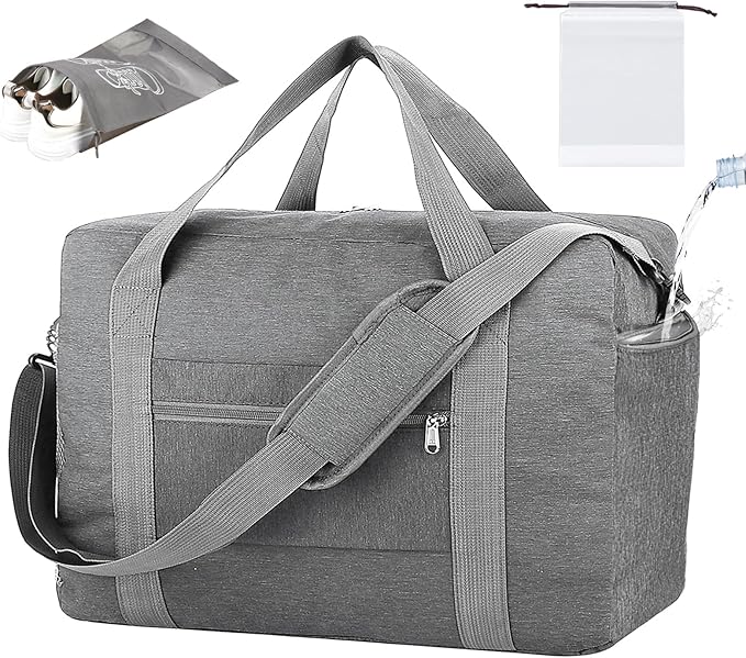 For Spirit Airlines Personal Item Bag 18x14x8 with Wet Pocket Foldable Travel Duffel Bag Underseat Carry on for Men & Women