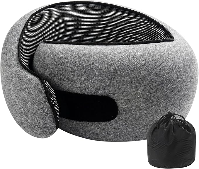 Ulaek®Travel Pillows for Airplanes,Travel Neck Pillow Airplane Memory Comfortable Breathable Cover, Stowable Pillows for Sleeping, Car, Airport Travel Essentials,Gifts for Family, Wife and Friends