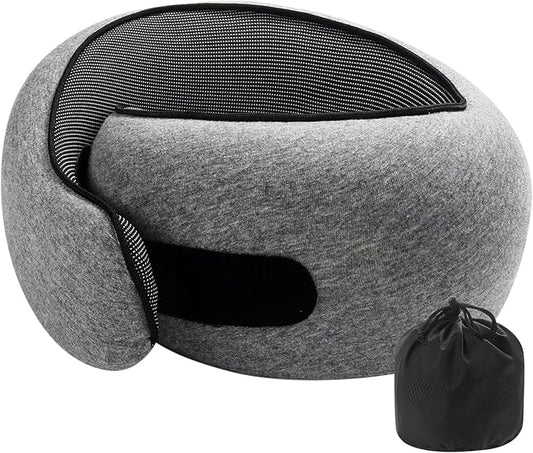 Ulaek®Travel Pillows for Airplanes,Travel Neck Pillow Airplane Memory Comfortable Breathable Cover, Stowable Pillows for Sleeping, Car, Airport Travel Essentials,Gifts for Family, Wife and Friends