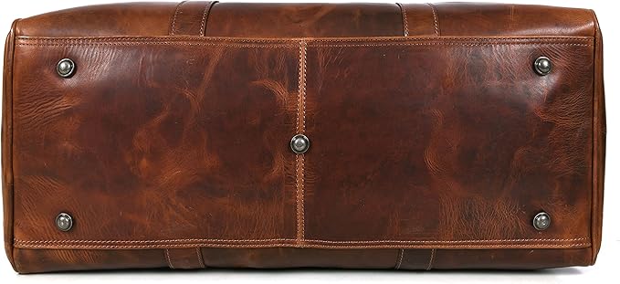 Leather Duffel Bag for Men & Women Travel, Weekend, Overnight, Gym Bag