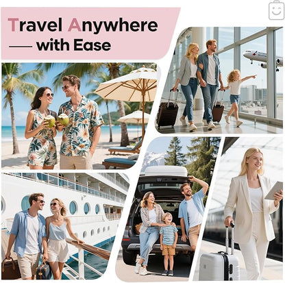 Veken 6/9/11 Set Compression Packing Cubes for Travel Essentials,Compressible Expandable Large Luggage Suitcase Organizer Bags for Clothing,Durable Space Saver Storage Bags(Pink)