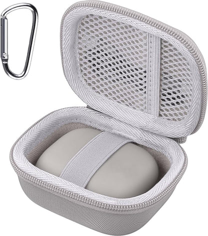 co2CREA Hard Case for Beats Powerbeats Pro 2 with Carabiner Clip, Shockproof Earbuds Storage Box – Protective Travel Cover for Powerbeats Pro 2 Wireless Bluetooth Earbuds (Quick Sand Case)